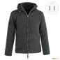 Preview: Wolljacke aus Schafwolle Modell Max Anthrazit